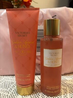 (Inventory 44) Victoria's Secret Golden Apricot & Honey Body Lotion & Mist